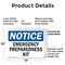 Signmission Emergency Preparedness Kit, 14 in W x Rectangle, Plastic OS-2PACK-NS-P-1014-L-11883 - alternate 2